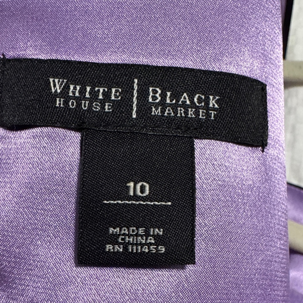 White House, Black Market Elegant Black and White Checkered Women's dress - Picture 9 of 9